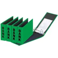 OfficeTown Pagna ringmap (PCR) ft 14 x 25 cm, groen, glans uitvoering met zwarte belettering