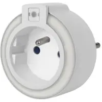 Perel Led-nachtlampje met stopcontact en schemersensor, automatische inschakeling als het donker wordt, een kleur: witte led, ideaal voor woonkamer, slaapkamer, kinderkamer, gang, penaarde