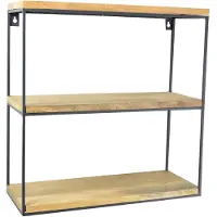 Loft42 Wally Wandrek met Mangohout - Zwart Metaal - 45x45x18