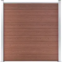 vidaXL Schutting 180x186 cm HKC bruin