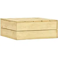 vidaXL Tuintafel 75x75x31 cm geïmpregneerd grenenhout