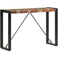 vidaXL Wandtafel 110x35x76 cm massief gerecycled hout