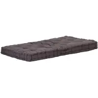 vidaXL Palletvloerkussen 120x80x10 cm katoen antraciet