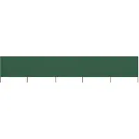 vidaXL Windscherm 5-panelen 600x120 cm stof groen