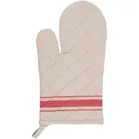 Clayre & Eef Ovenwant 16*30 cm Rood Katoen Ovenhandschoen