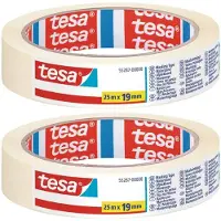 TESA Set van 2x Schilderstape/maskeertape 19 mm x 25 m - Afplaktape