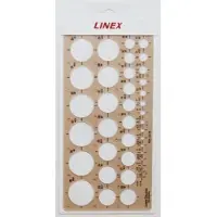 Linex cirkelsjabloon 1 - 35 mm, met 35 cirkels