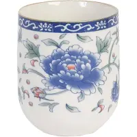 Clayre & Eef Blauwe Mok Ø 6*8 cm / 100 ml 6CEMU0008