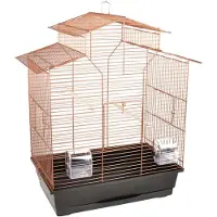 Flamingo Parkietenkooi Numfor 1 - Koperkleurig - 52 x 30 x 61 cm