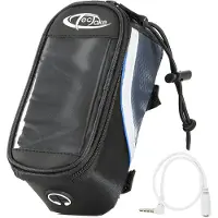 TecTake - Frametas fietstas voor o.a. smartphone e.d. zwart blauw S 401606