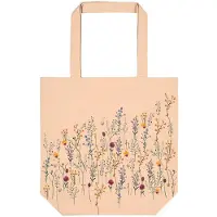 Moses Shopper boodschappentas Bloemen roze 37 x 38 cm