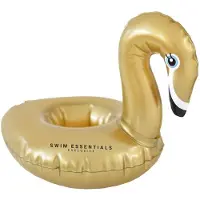 Swim Essentials Opblaasbare bekerhouder 18 cm Zwaan goud