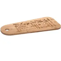 Northix Tapas serveerplank rechthoek 45 x 19 cm van bamboe hout - Serveerplanken