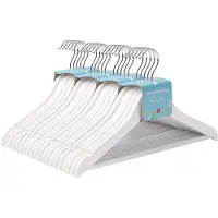 Acaza Kledinghangers - Kleerhangers - 20 Stuks - Kinder/Kinderen - 100% FSC-Gekeurd Duurzaam Hout - Wit