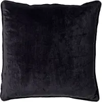 Dutch decor - FINN - Kussenhoes velvet 45x45 cm - Raven - zwart