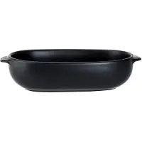 Cosy & Trendy ovenschaal - zwart - 18 x 11 x 5 cm - Ovaal - Klassieke braadsledes - Ovenschotel - Ovenschalen