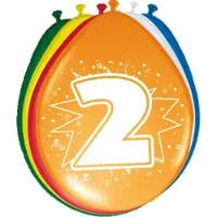 Folat 24x stuks Ballonnen versiering 2 jaar - Ballonnen