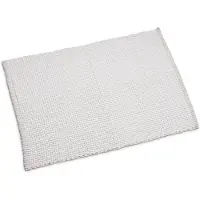 Wicotex Badmat Classic Braid 60x90 wit wit Polyester Badkamermat
