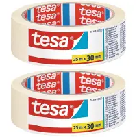 TESA Set van 2x Schilderstape/maskeertape 30 mm x 25 m - Afplaktape