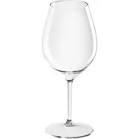 SANTEX 1x Witte of rode wijn glazen 51 cl/510 ml van onbreekbaar transparant kunststof - Wijnglazen