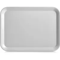 Zeller kopjes dienblad rechthoek - grijs - melamine - 43 x 32 cm - Dienbladen
