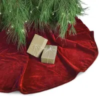 Unique living treeskirt kelsey 120Øcm red kerstboomkleed