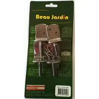 Intergard L-beslag RVS 4st. op kaart fencefix vlechtschermsteunen t.b.v. tuinschermen