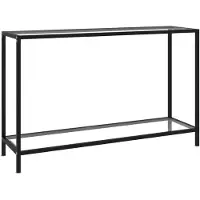 vidaXL Wandtafel 120x35x75 cm gehard glas transparant