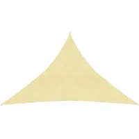 vidaXL Zonnezeil 160 g/m² 3x3x4,2 m HDPE beige