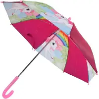 Unicorn Paraplu Meisjes 70 Cm Polyester Roze