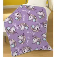 Emoji Unicorn - Fleeceplaid - 100 x 150 cm - Multi
