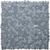 Wicotex Douchemat antislip Stones 53x53cm grijs grijs Kunststof Antislipmat