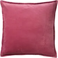 Dutch decor - CAITH - Kussenhoes 50x50 cm - 100% katoen - velvet - lekker zacht - Heather Rose - roze