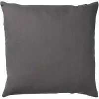 Dutch decor - JAMES - Kussenhoes 45x45 cm - duurzaam katoen – effen kleur - Charcoal Gray - antraciet