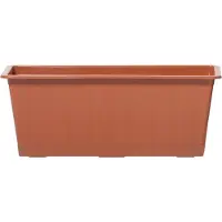 Prosperplast 1x Terracotta kunststof Agro plantenbakken/bloembakken 40 cm - Plantenbakken