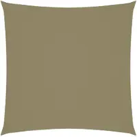 vidaXL Zonnescherm vierkant 5x5 m oxford stof beige