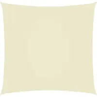 vidaXL Zonnescherm vierkant 3x3 m oxford stof crèmekleurig