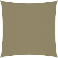 vidaXL Zonnescherm vierkant 2,5x2,5 m oxford stof beige