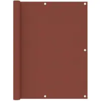 vidaXL Balkonscherm 120x600 cm oxford stof terracotta