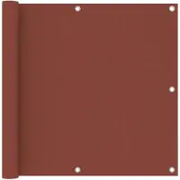 vidaXL Balkonscherm 90x300 cm oxford stof terracotta