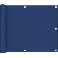vidaXL Balkonscherm 75x300 cm oxford stof blauw
