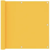 vidaXL Balkonscherm 90x400 cm oxford stof geel
