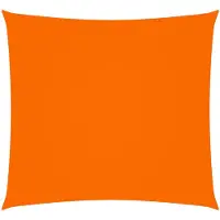 vidaXL Zonnescherm vierkant 3,6x3,6 m oxford stof oranje
