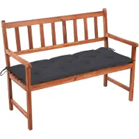 vidaXL Tuinbank met kussen 120 cm massief acaciahout