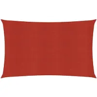 vidaXL Zonnezeil 160 g/m² 4x7 m HDPE rood