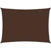 vidaXL Zonnescherm rechthoekig 3,5x4,5 m oxford stof bruin