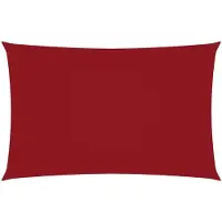 vidaXL Zonnescherm rechthoekig 2x5 m oxford stof rood