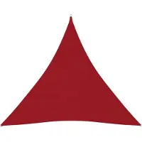 vidaXL Zonnescherm driehoekig 4,5x4,5x4,5 m oxford stof rood