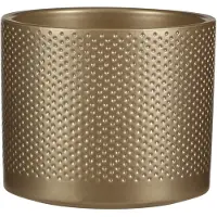 Edelman Era pot round gold relief H13 x D15 cm stenen binnenpot