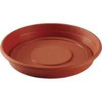 Hega hogar Bloempot/plantenpot onderschaal terra cotta kunststof diameter 43 cm - Plantenpotten